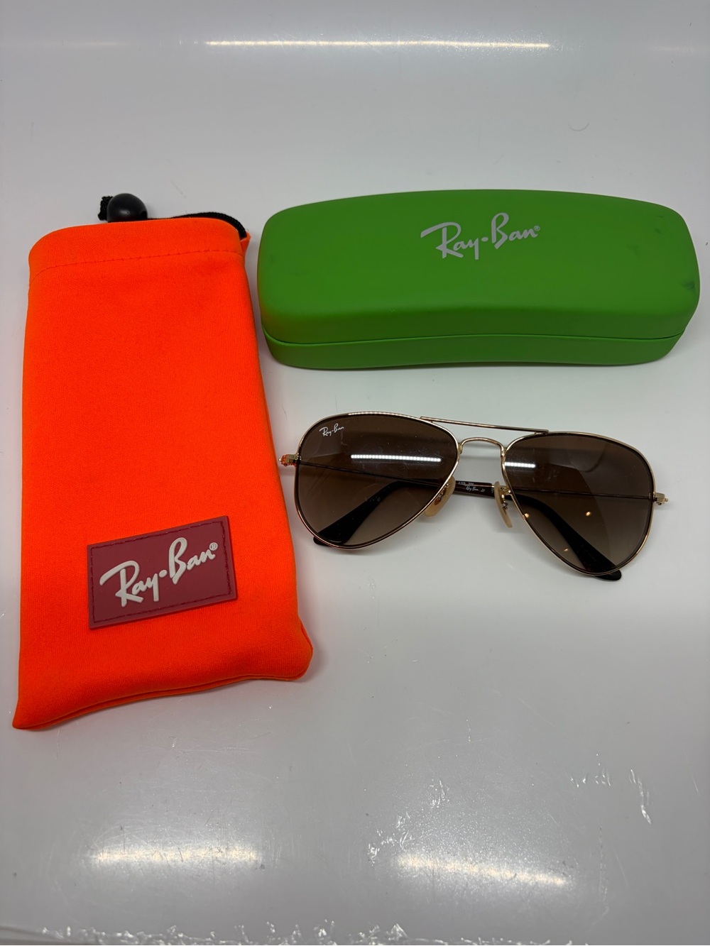 Ray-Ban kids RJ9506S Aviator Sunglasses in Brown gold